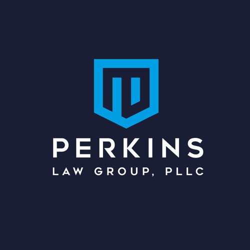 Law firm brand with the title 'Logo for Law group Perkins'