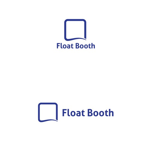 Wall logo with the title 'Minimal logo for Float Booth '