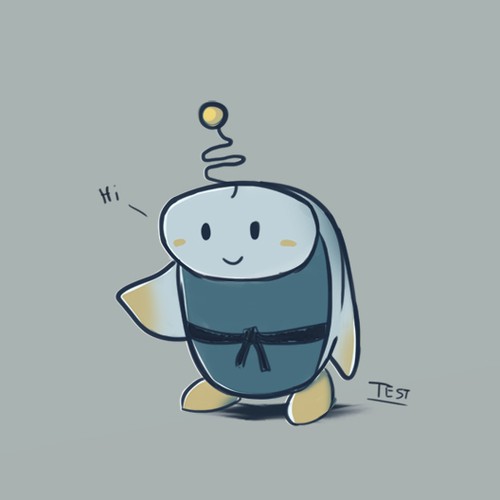 Insect design with the title 'Intergalactic Music Mascot'