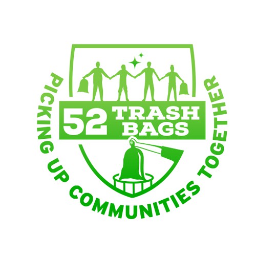 Bag logo with the title 'Modern logo for  a 1 year campaign'