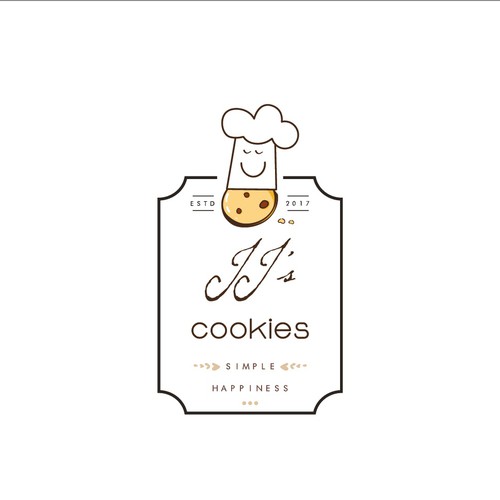 Pastry logo with the title 'JJ'S cookies'
