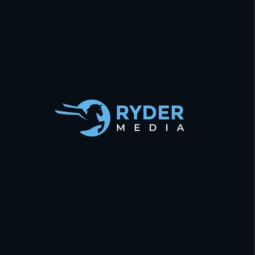 Advertising logo with the title 'Logo for RYDER MEDIA'