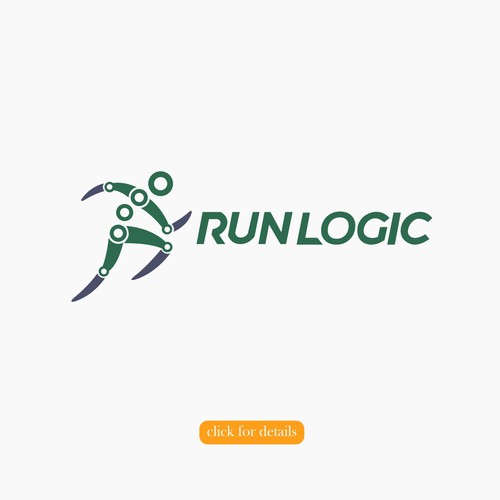 Sports apparel logo with the title 'data run'