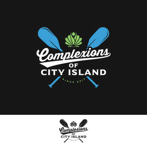 Nautical logo with the title 'Logo entry for Complexions of City Island'