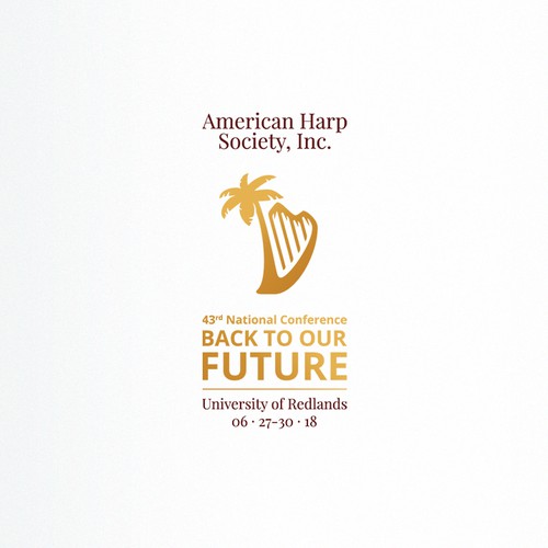 Combination logo with the title 'Harp Conference Logo'