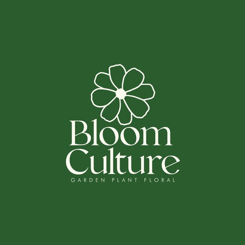Bloom design with the title 'Logo Bloom Culture'