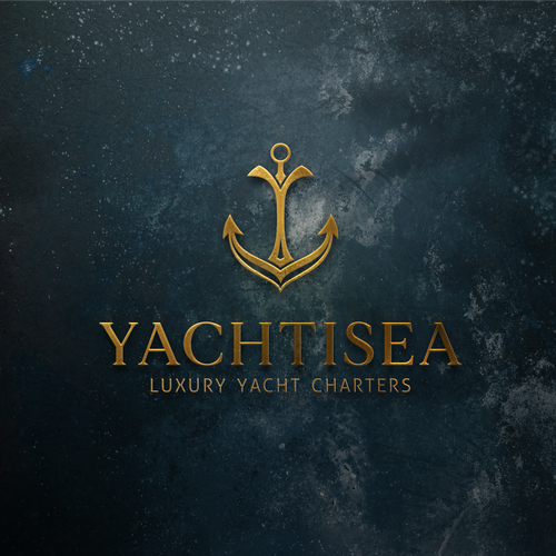 Anchor brand with the title 'Yacht Charters Logo'