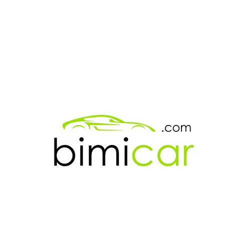Funky logo with the title 'bimicar.com logo design'
