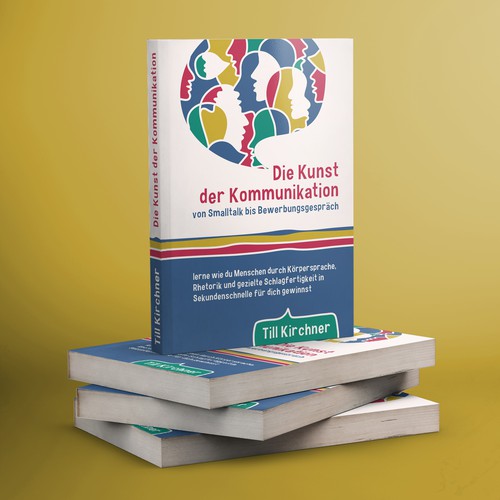 Psychology book cover with the title 'Book Cover: "The art of communication"'