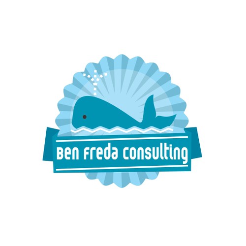 Whale logo with the title 'Consulting Company logo'