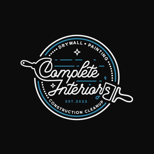 Cleaning design with the title 'Complete Interiors logo'