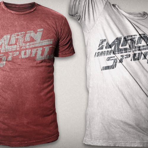 Abstract t-shirt with the title 'MAN London'