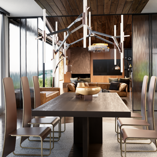 Architecture design with the title '3D Rendering for a Villa in California'