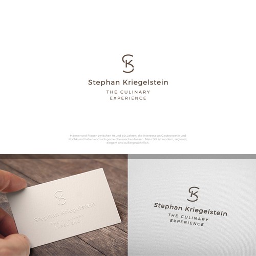 Cuisine design with the title 'Stephan kriegelstein'