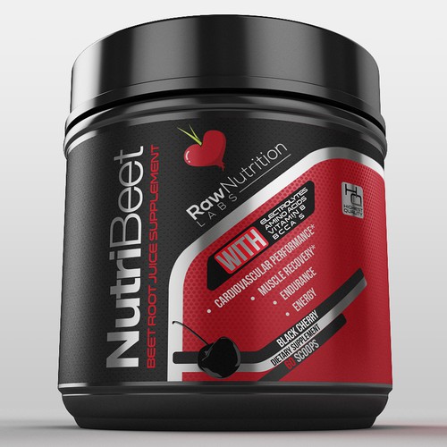 Product label with the title 'pre workout'