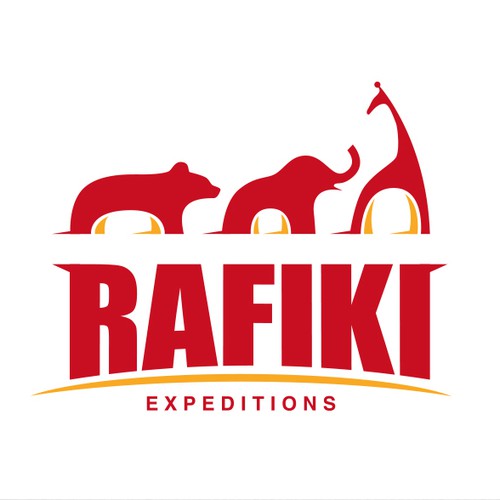 Giraffe design with the title 'Travel agency searching for their identity!'