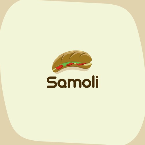 Fast food logo with the title 'Sandwich logo'