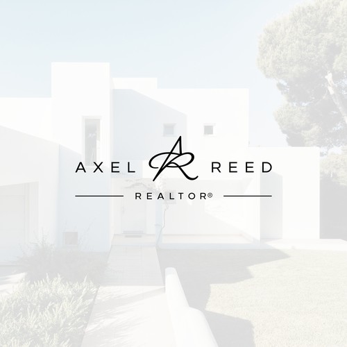 Real estate logo with the title 'Logo Design for Axel Reed Realtor'