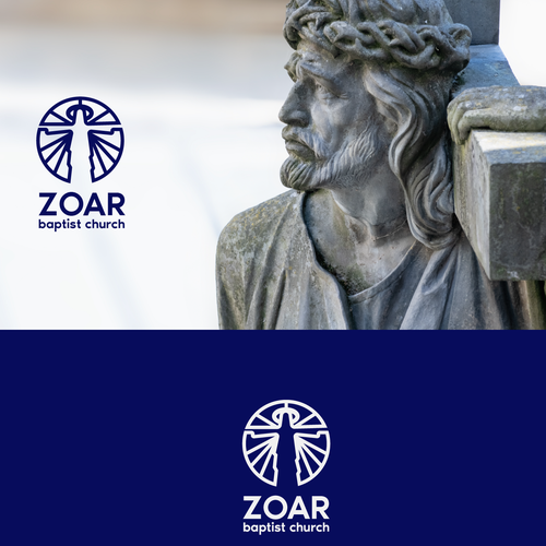 Cross brand with the title 'Baptist church logo'