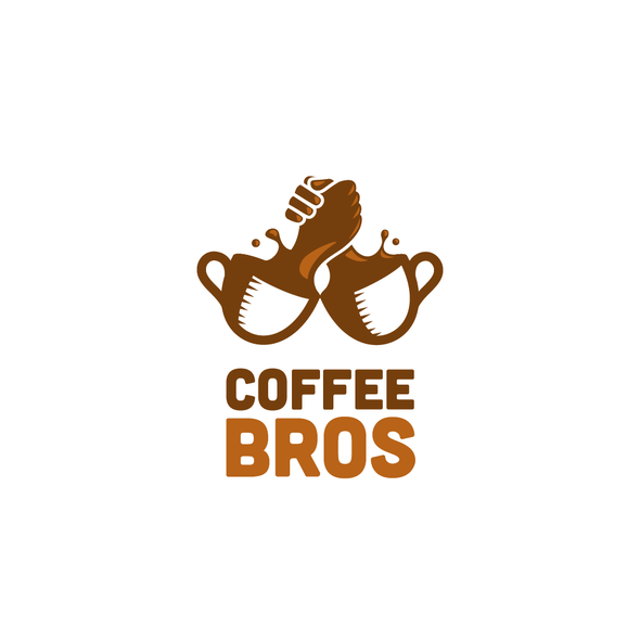 Cooperation logo with the title 'Logo for future world's most famous Coffee YouTube channel'