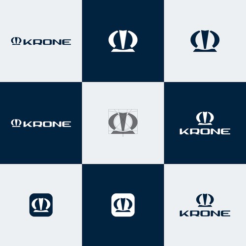 Fibonacci logo with the title 'Minimalist logo for Krone'