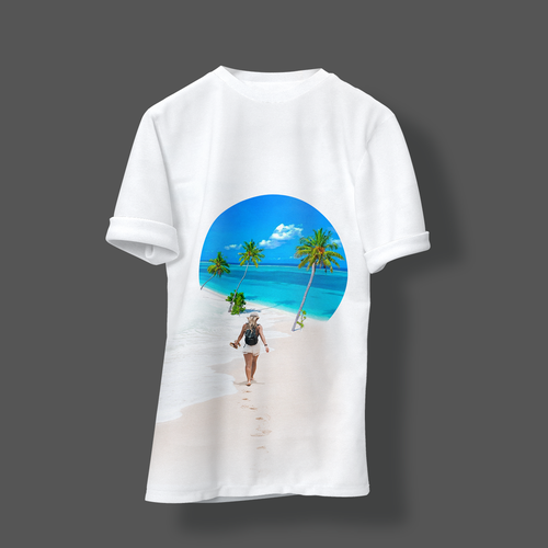 Beautiful t-shirt with the title 'Paradise Vibes'