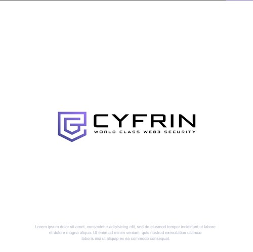 Security brand with the title 'Cyfrin'