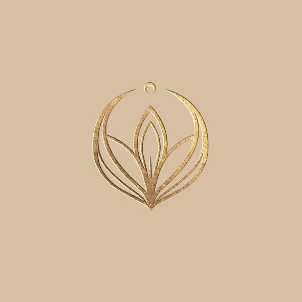 Beauty design with the title 'Modern luxurious lotus flower logo for boutique medspa'