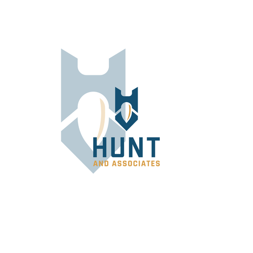 Gavel logo with the title 'Hunt Logo'