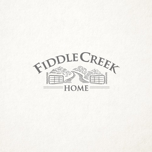 Gate design with the title 'FiddleCreek Logo Design'