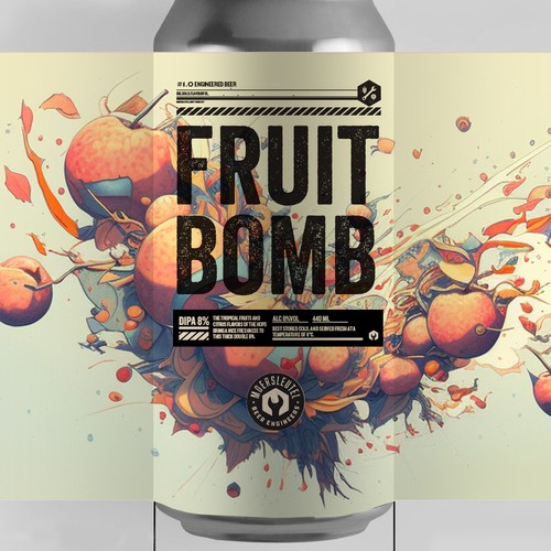 Craft beer label with the title 'Dutch Craft Brewery Label'