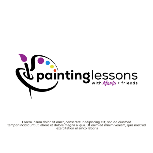 Art gallery logo with the title 'Painting Art'