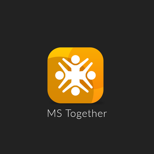 Happiness design with the title 'MS Together App Icon'