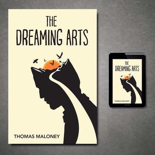 Abstract book cover with the title 'The Dreaming Arts'
