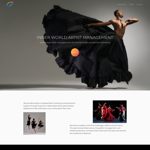 Design with the title 'Designing with the Line and Poise of a Dance Company'