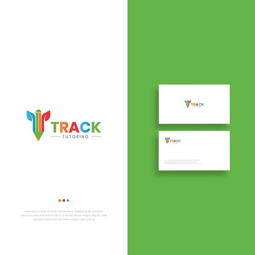 Education brand with the title 'Track education logo'