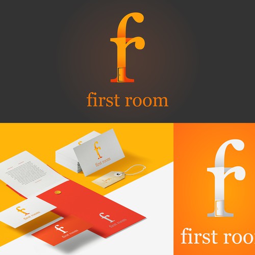 Room logo with the title 'First Room alternate color'