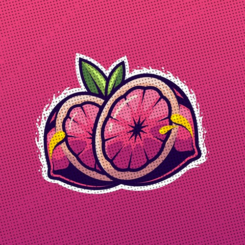 Illustration with the title 'Fruit Illustration for label design'