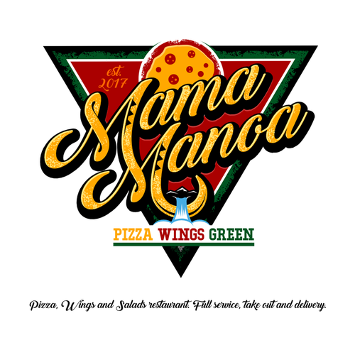Hawaii logo with the title 'Bold logo concept for pizzeria'