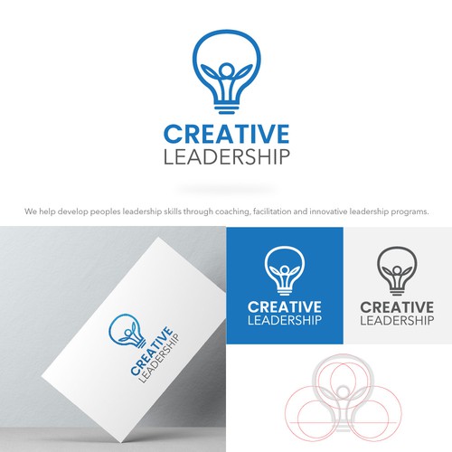 Leadership logo with the title 'Luxurious Logo for Creative Leadership'