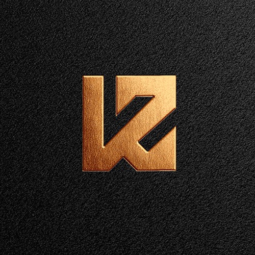 Personal training logo with the title 'K and Z logo design'