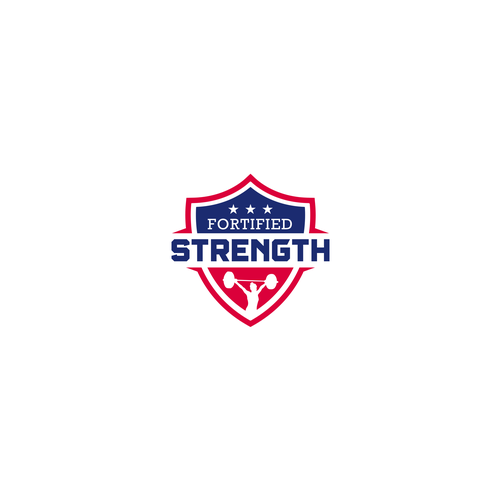 Weightlifting logo with the title 'FITNESS LOGO'