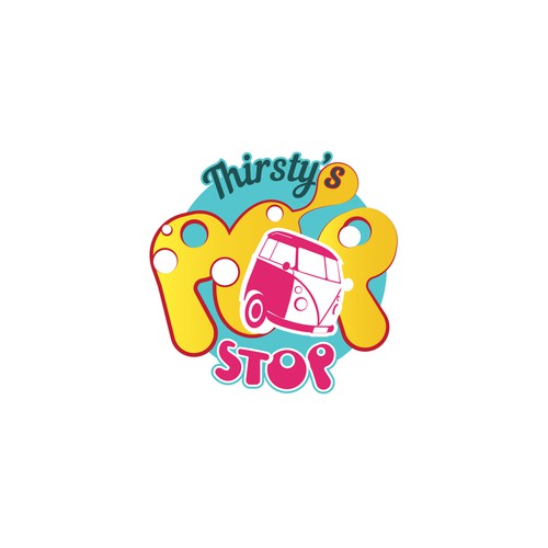 Truck brand with the title 'Thirsty's Pop Stop'