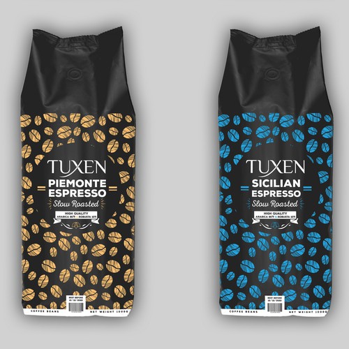 Coffee label with the title 'Coffee label pack'