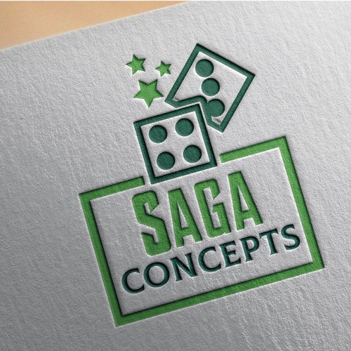 Game logo with the title 'Saga Concepts'