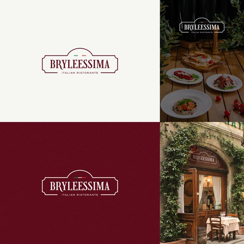 Italian food design with the title 'Simple and Classy Italian Restaurant'