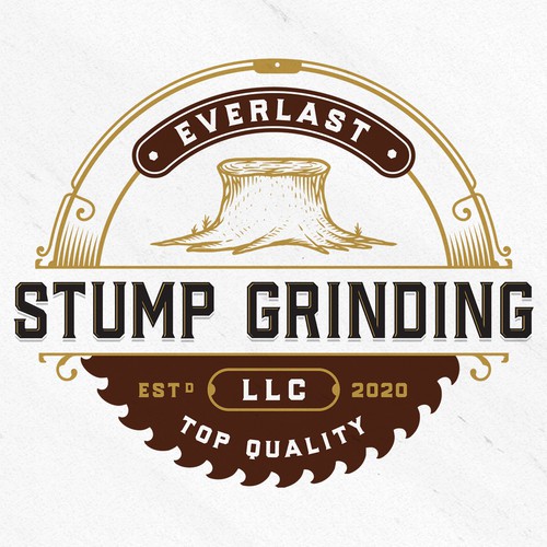 Trunk logo with the title 'Everlast Stump Grinding LLC'
