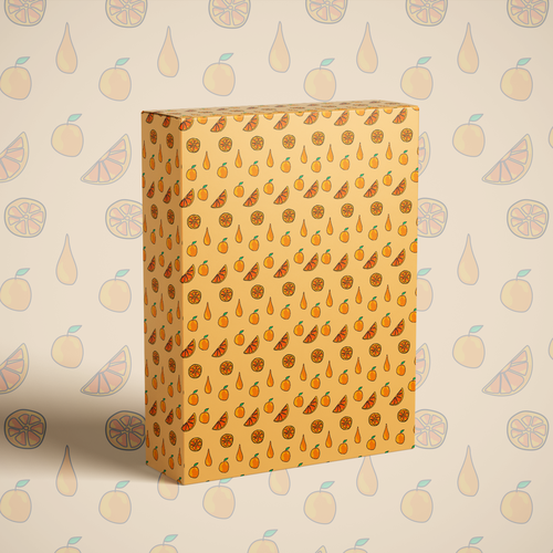 Fruit artwork with the title 'Orange Pattern'