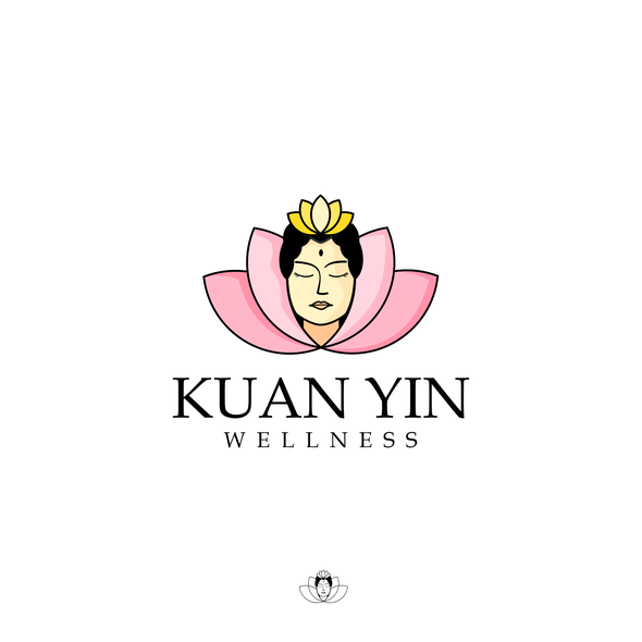Wellness design with the title 'KUAN YIN'