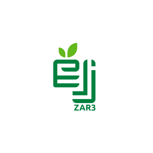 Arabic logo with the title 'Plants care logo'